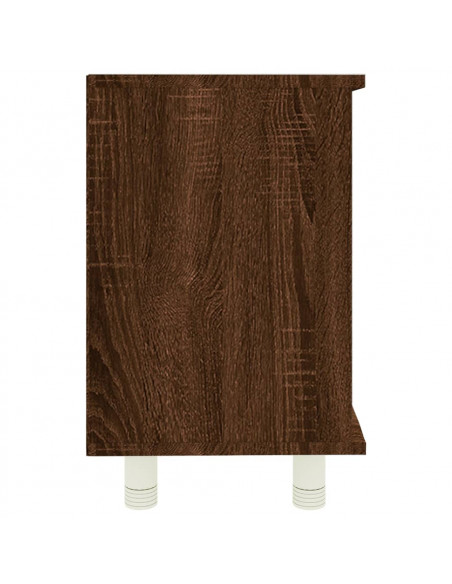 Armadietto Bagno Rovere Marrone 60x32x53,5 cm Legno Multistrato