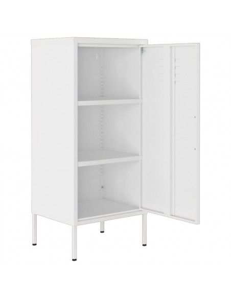 Armadietto Bianco 42,5x35x101,5 cm in Acciaio