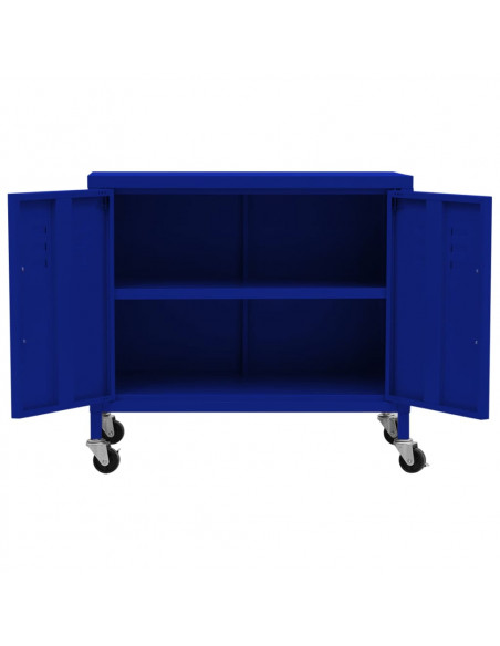 Armadietto Blu Marino 60x35x56 cm in Acciaio