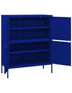 Armadietto Blu Marino 80x35x101,5 cm in Acciaio