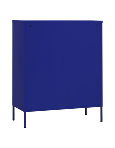 Armadietto Blu Marino 80x35x101,5 cm in Acciaio