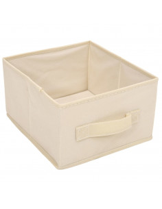 Armadietto con 6 Cassetti 55x29x55 cm Crema in Acciaio