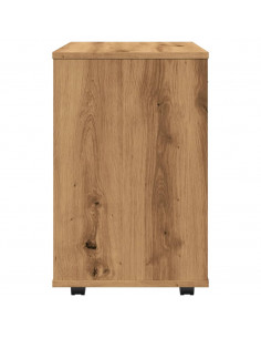 Armadietto con Ruote Rovere Artigianale 46x36x59 cm Truciolato
