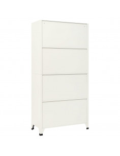 Armadietto con Serratura Grigio e Blu 90x45x180 cm in Acciaio