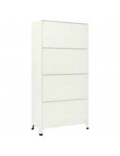 Armadietto con Serratura Grigio e Blu 90x45x180 cm in Acciaio