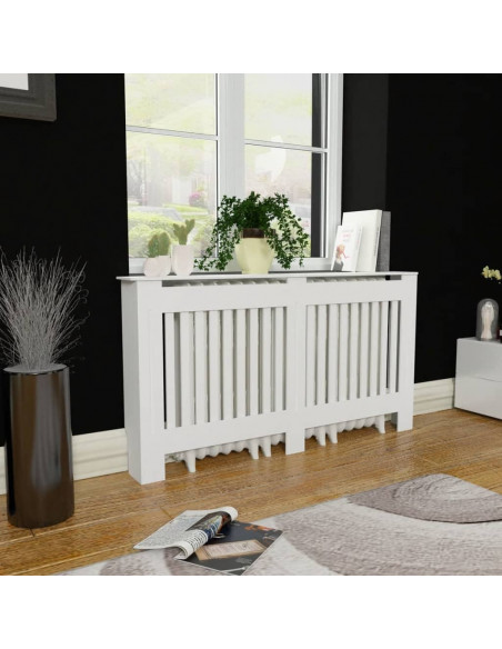 Armadietto Copritermosifone in MDF Bianco 152 cm
