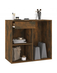 Armadietto Cosmetici Rovere Fumo 80x40x75cm Legno Multistrato