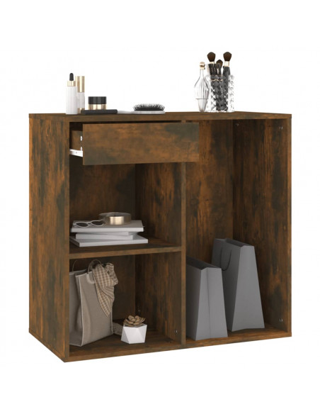 Armadietto Cosmetici Rovere Fumo 80x40x75cm Legno Multistrato