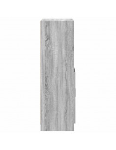 Armadietto Cucina Grigio Sonoma 57x41,5x131,5 cm in Truciolato