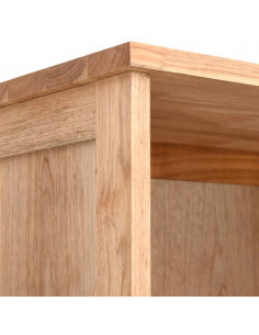 Armadietto da Bagno 42x29x182 cm in Legno Massello di Noce