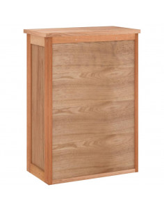 Armadietto da Bagno a Parete 42x23x60 cm Legno Massello di Noce