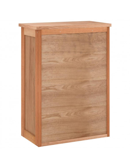 Armadietto da Bagno a Parete 42x23x60 cm Legno Massello di Noce