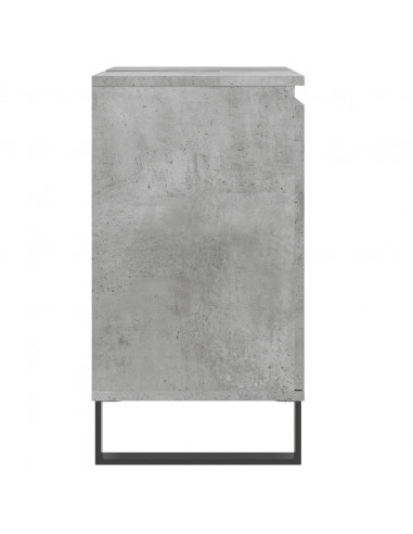 Armadietto da Bagno Grigio Cemento 58x33x60cm Legno Multistrato