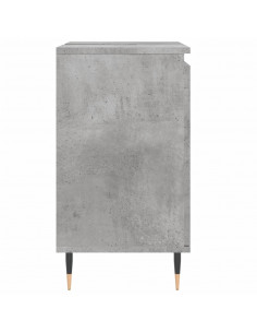 Armadietto da Bagno Grigio Cemento 58x33x60cm Legno Multistrato