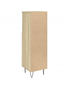 Armadietto da Bagno Rovere Sonoma 30x30x100cm Legno Multistrato