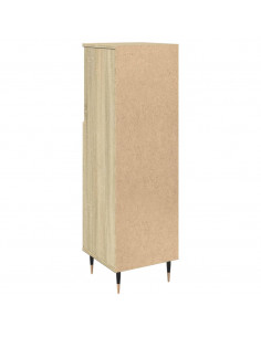 Armadietto da Bagno Rovere Sonoma 30x30x100cm Legno Multistrato