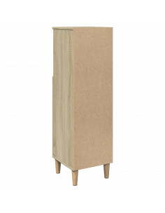 Armadietto da Bagno Rovere Sonoma 30x30x100cm Legno Multistrato