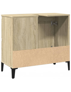 Armadietto da Bagno Rovere Sonoma 65x33x60 cm Legno Multistrato