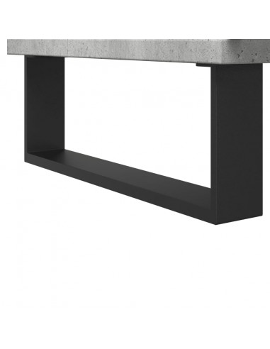 Armadietto da Bagno Grigio Cemento 80x33x60cm Legno Multistrato