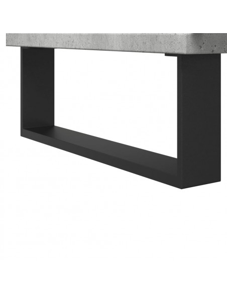 Armadietto da Bagno Grigio Cemento 80x33x60cm Legno Multistrato