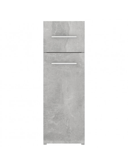 Armadietto da Farmacia Grigio Cemento 20x45,5x60 cm Multistrato
