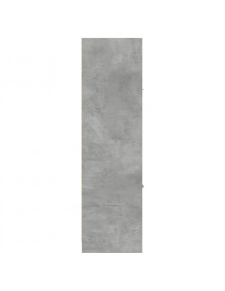 Armadietto da Farmacia Grigio Cemento 30x41x144,5 cm Truciolato