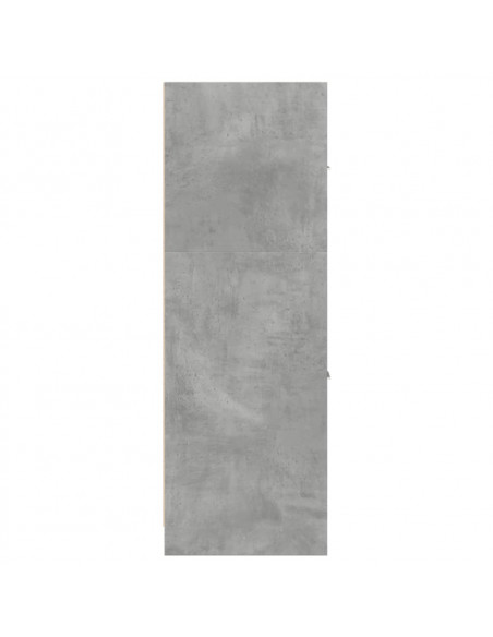 Armadietto da Farmacia Grigio Cemento 40x41x118 cm Truciolato