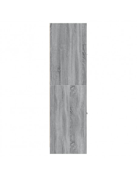 Armadietto da Farmacia Grigio Sonoma 30x41x144,5 cm Truciolato