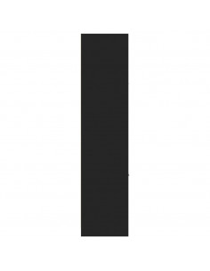 Armadietto da Farmacia Nero 40x41x174,5 cm in Truciolato