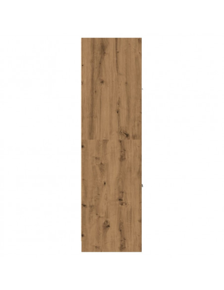 Armadietto da Farmacia Rovere 30x41x144,5 cm in Truciolato