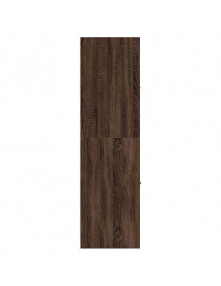 Armadietto da Farmacia Rovere Marrone 30x41x144,5 cm Truciolato