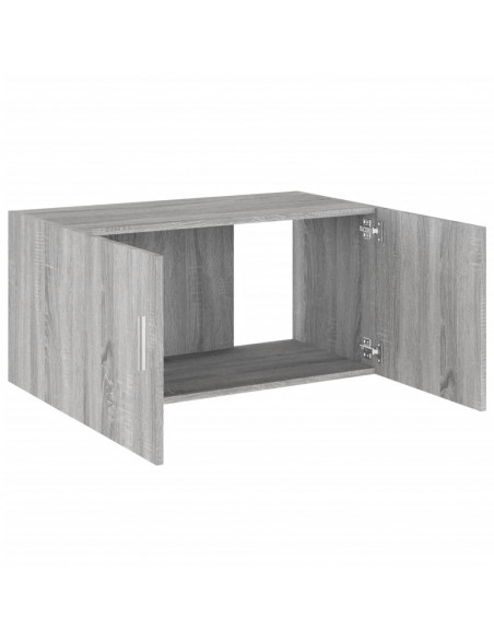 Armadietto da Parete Grigio Sonoma 80x39x40cm Legno Multistrato