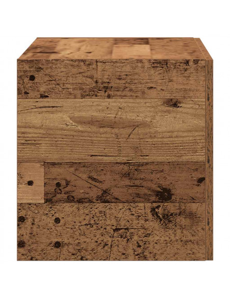 Armadietto da Parete Legno Antico 80x39x40 cm in Truciolato
