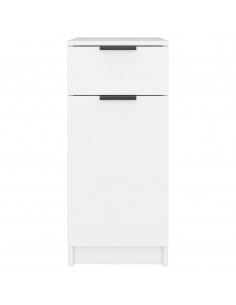 Armadietto da Scrivania Bianco 33,5x50x75 cm Legno Multistrato