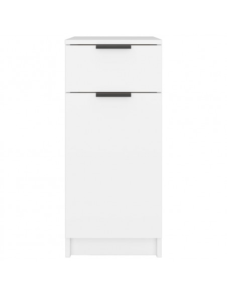 Armadietto da Scrivania Bianco 33,5x50x75 cm Legno Multistrato