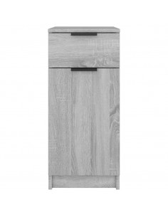 Armadietto da Scrivania Grigio Sonoma 33,5x50x75 cm Legno