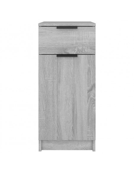 Armadietto da Scrivania Grigio Sonoma 33,5x50x75 cm Legno