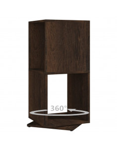 Armadietto Girevole Rovere Fumo 34,5x34,5x75,5 cm Truciolato