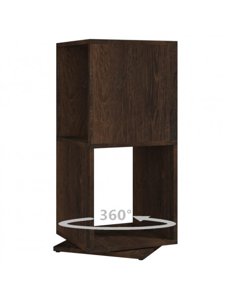 Armadietto Girevole Rovere Fumo 34,5x34,5x75,5 cm Truciolato