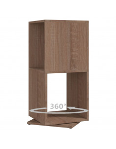 Armadietto Girevole Rovere Sonoma 34,5x34,5x75,5 cm Truciolato