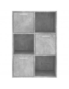 Armadietto Grigio Cemento 60x29,5x90 cm in Legno Multistrato