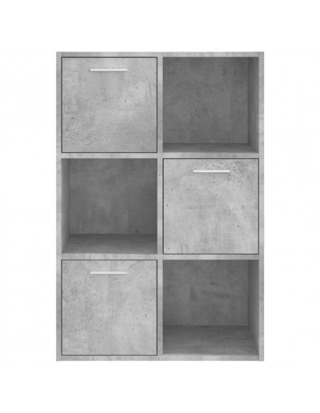 Armadietto Grigio Cemento 60x29,5x90 cm in Legno Multistrato