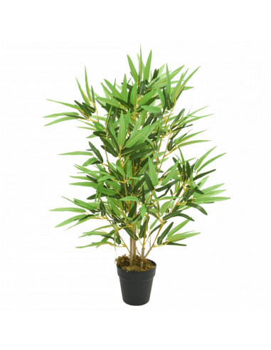 Albero Bambù Artificiale 368 Foglie 80 cm Verde