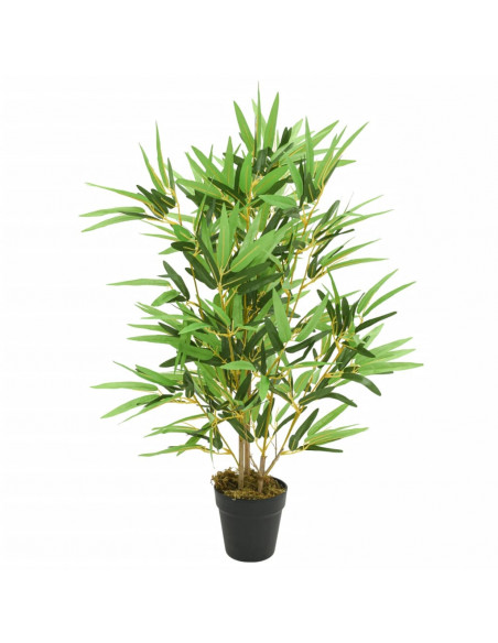 Albero Bambù Artificiale 368 Foglie 80 cm Verde