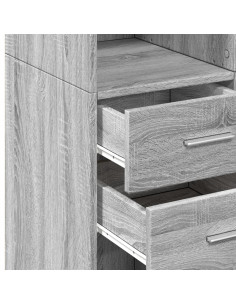 Armadietto Grigio Sonoma 70x42,5x225 cm in Truciolato