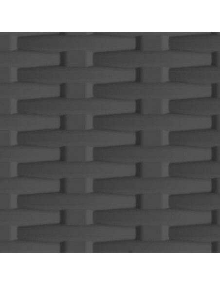 Armadietto in Plastica 68x39x171,5 cm Design Rattan
