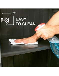 Armadietto in Plastica 68x39x92 cm Design Rattan