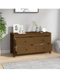 Armadietto Miele 100x40x54 cm in Legno Massello di Pino