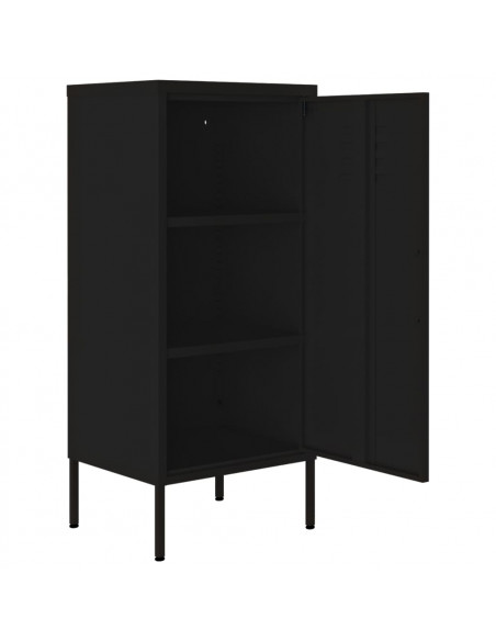 Armadietto Nero 42,5x35x101,5 cm in Acciaio