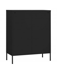 Armadietto Nero 80x35x101,5 cm in Acciaio